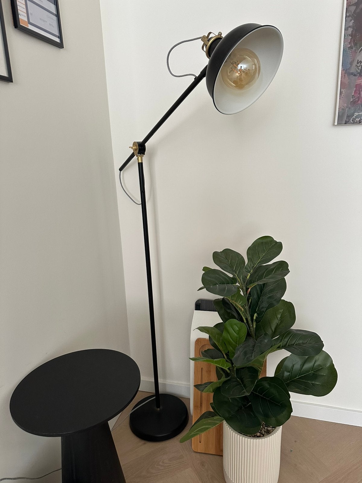 Zwarte Vloerlamp IKEA, Ophalen, Zo goed als nieuw, 150 tot 200 cm