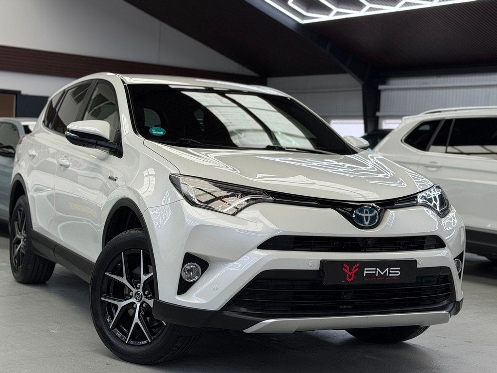 Toyota RAV4 2.5 Hybrid AWD Style 360 Camera Trekhaak, Auto's, Toyota, Automaat, Gebruikt, Met garantie (alle), Wit