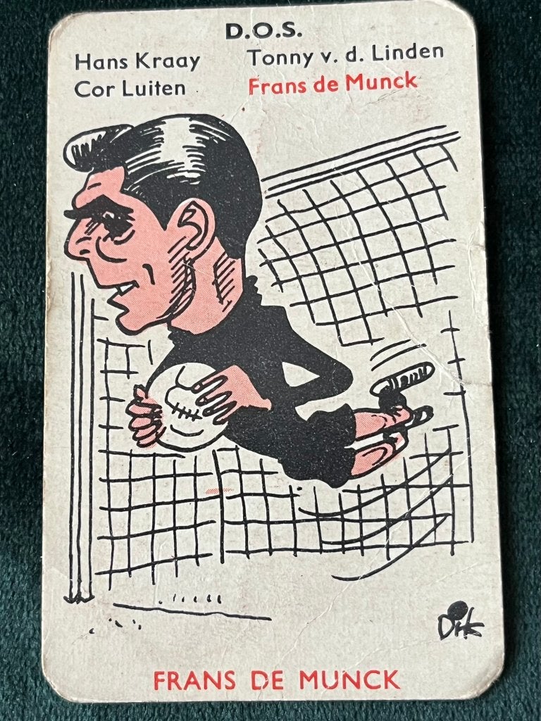Frans de Munck karikatuur Dik Bruynesteyn Monty voetbalpl., Verzamelen, Sportartikelen en Voetbal, Ophalen of Verzenden, Overige binnenlandse clubs