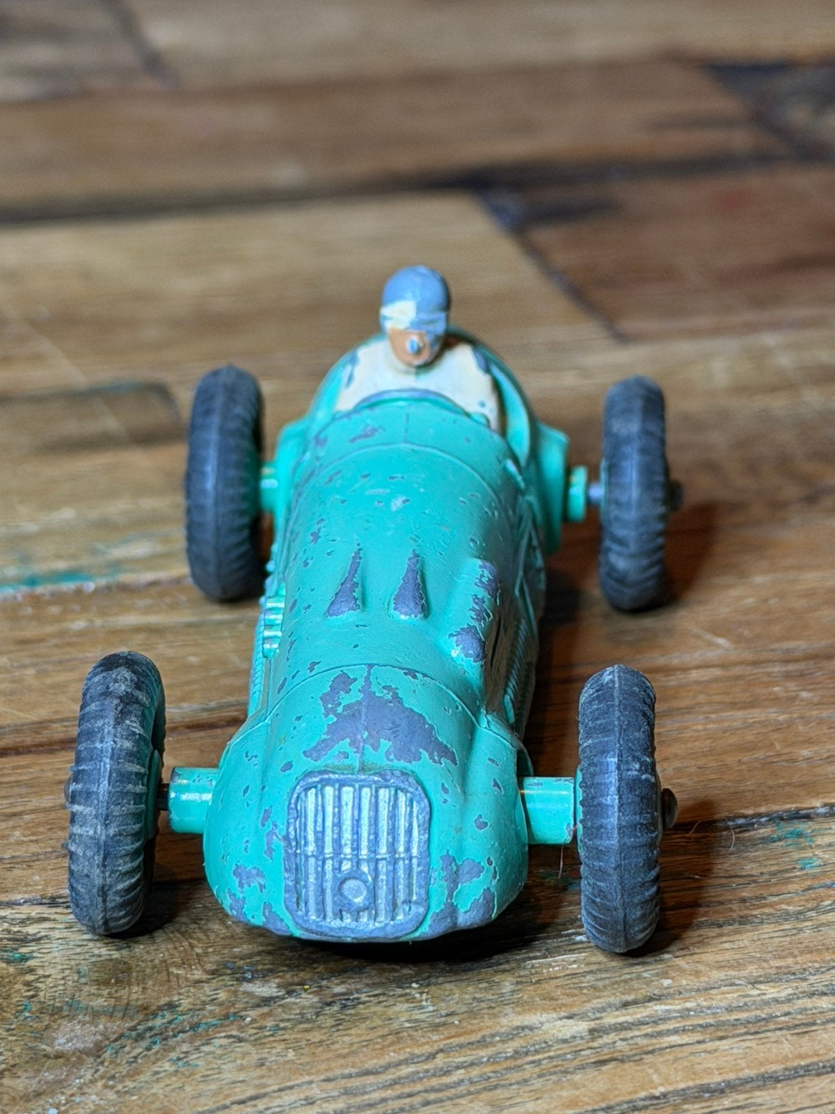 Dinky Toys 23J H.W.M. – groene racer uit de jaren 50, Ophalen, Gebruikt, Auto, Dinky Toys