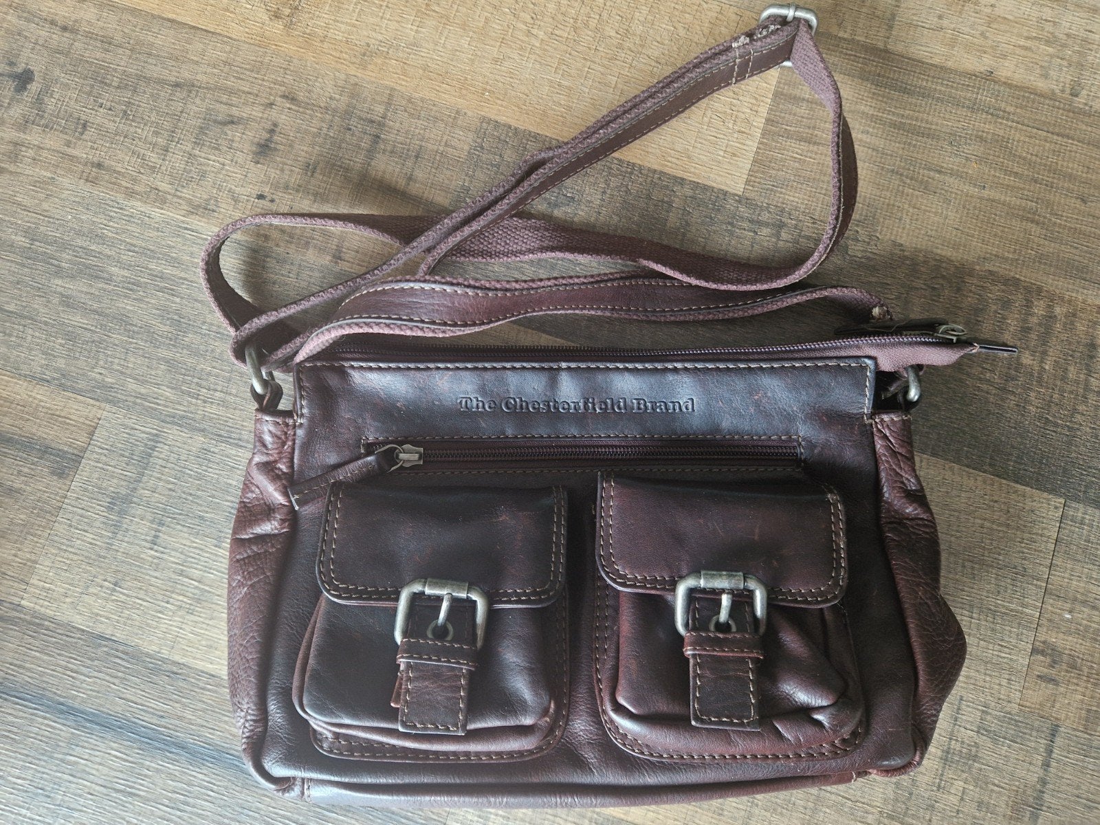 Leren tas The Chesterfield Brand - 2 grote, 7 kleine vakken, Sieraden, Tassen en Uiterlijk, Tassen | Damestassen, Ophalen of Verzenden