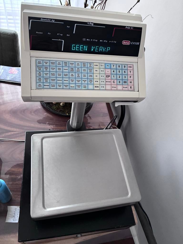 Berker CX32E kassa met weegmodule en kassalade, Zakelijke goederen, Kantoor en Winkelinrichting | Kassa's en Betaalsystemen, Ophalen