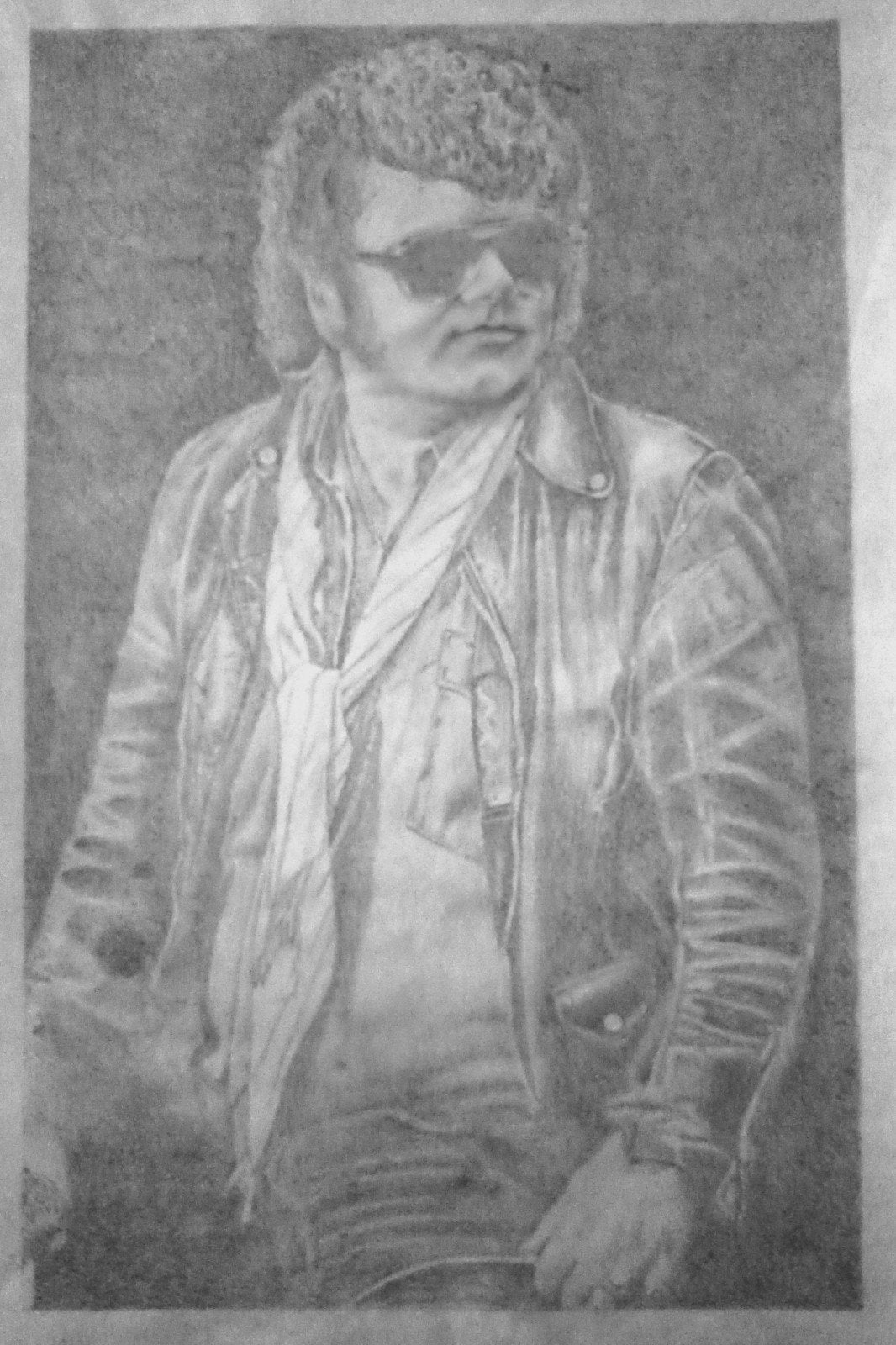 Potloodtekening Andre Hazes, Antiek en Kunst, Ophalen of Verzenden, Handgemaakt