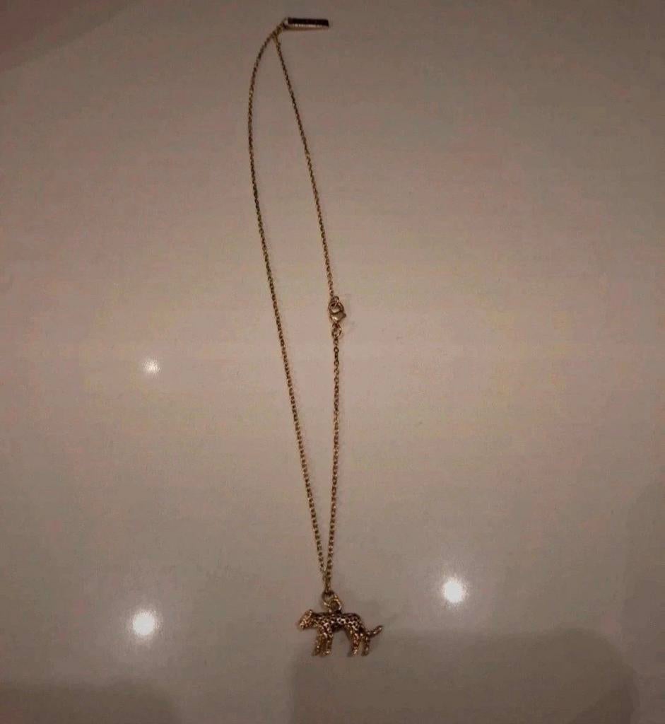 Gouden ketting met panter hanger - Burkely, Ophalen of Verzenden, Zo goed als nieuw, Goud, Overige materialen