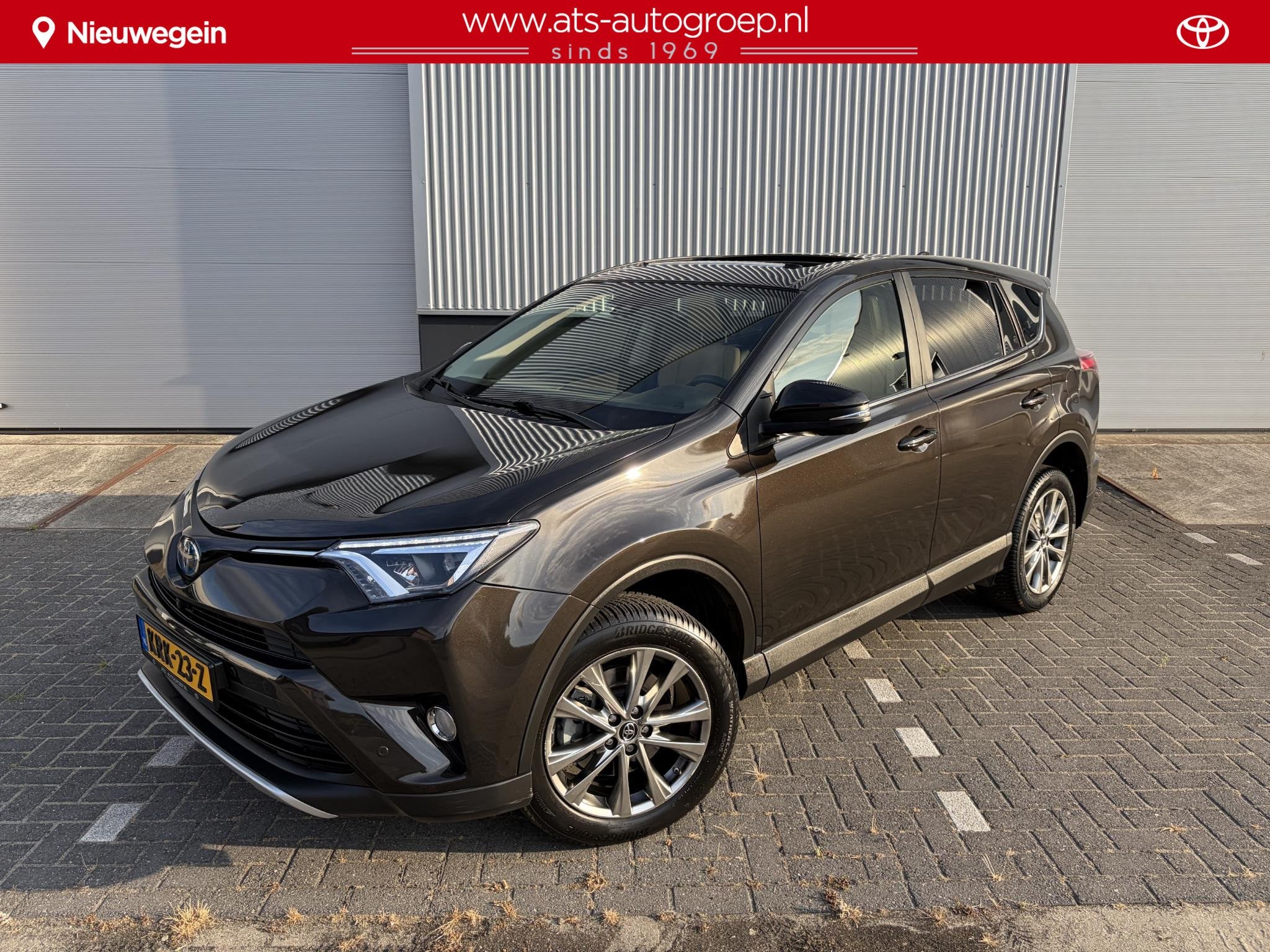 Toyota RAV4 2.5 Hybrid Executive | Schuifkanteldak | slechts, Auto's, Gebruikt, Euro 6, Bruin, Leder