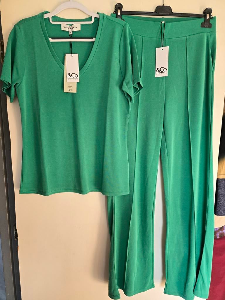 Nieuw &co woman set groen M, Ophalen of Verzenden, Nieuw, Groen, Lang