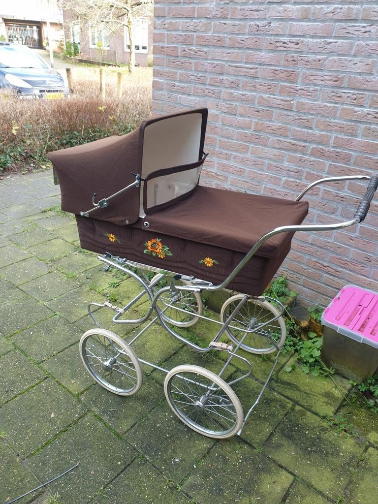 Vintage kinderwagen met diverse accessoires, Ophalen, Gebruikt, Kinderwagen, Overige merken