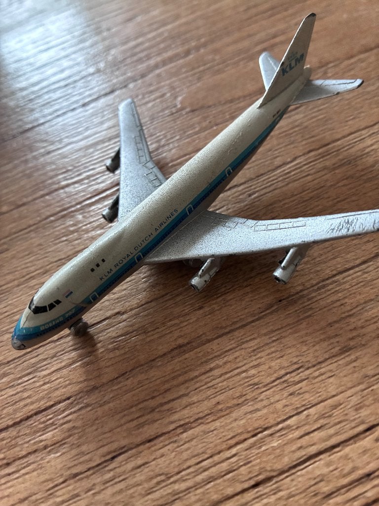 Schuco KLM vliegtuig boeing 747, model 784/4, Ophalen of Verzenden
