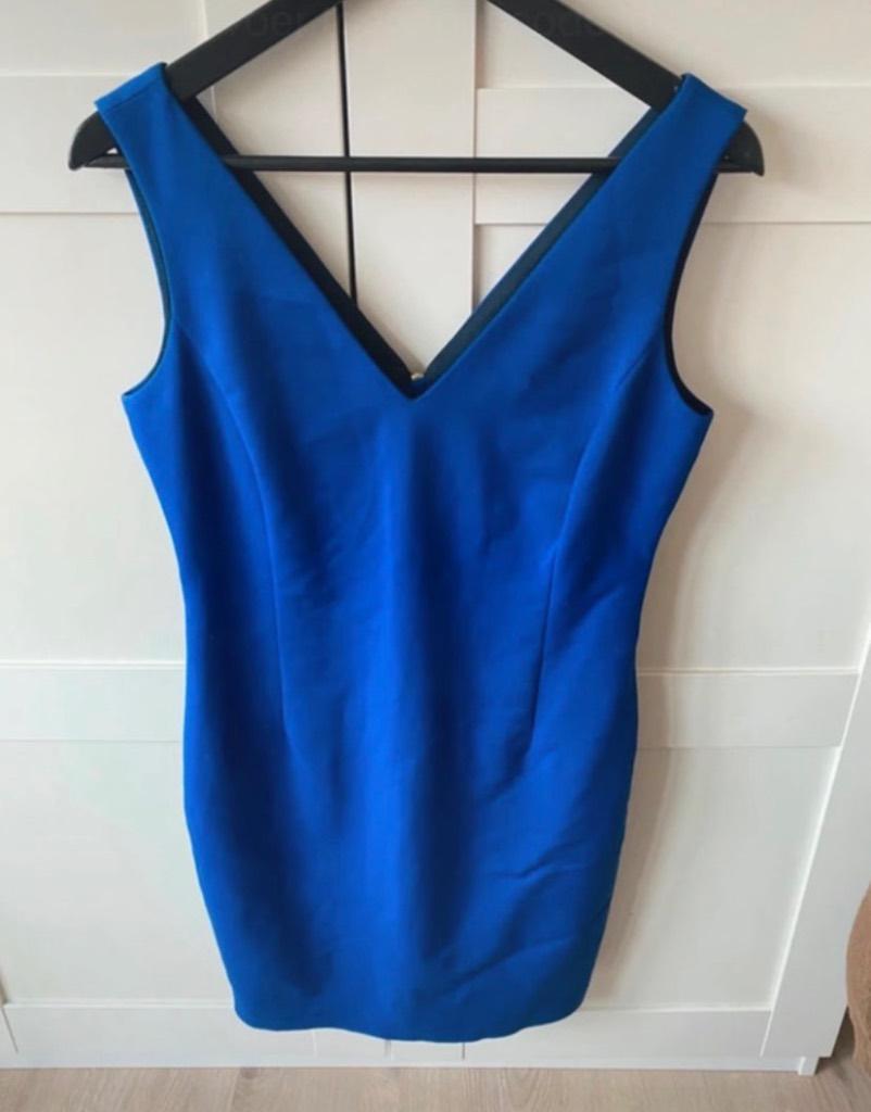 Cocktailjurkje Zara maat M, Blauw, Zara, Cocktailjurk, Zo goed als nieuw
