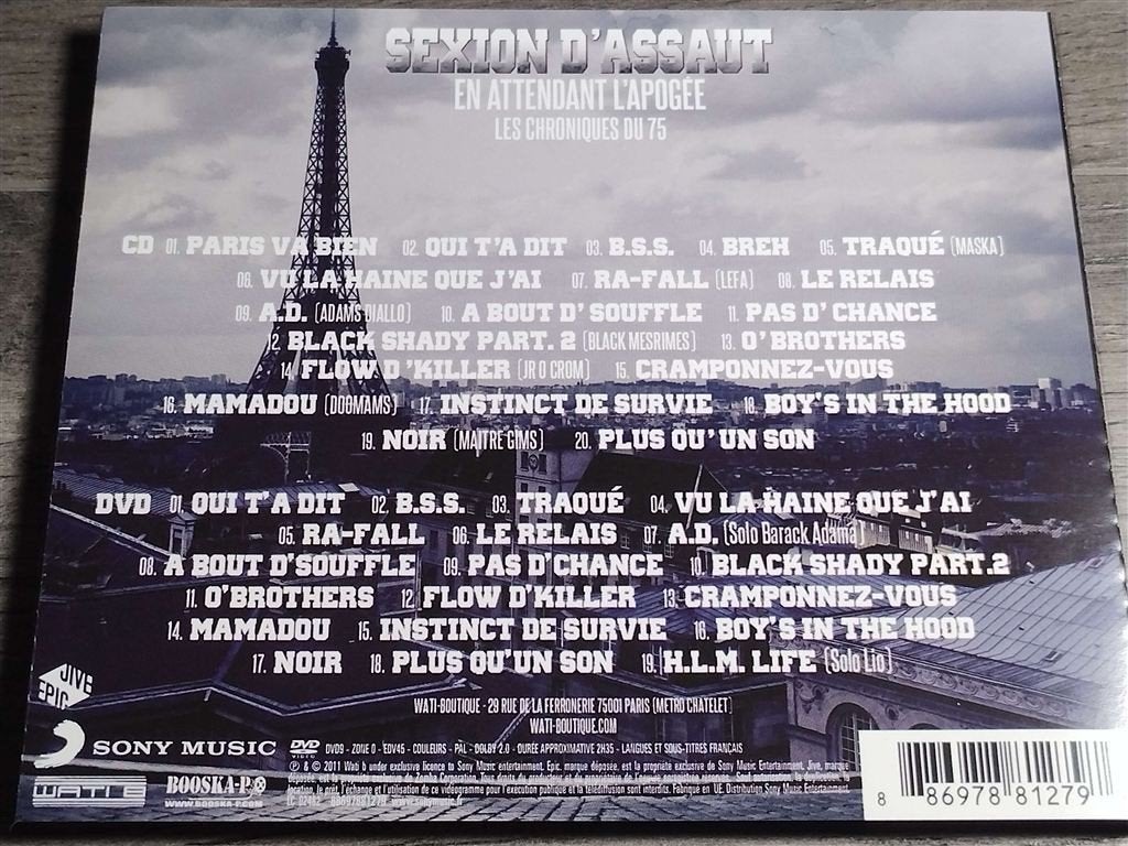 Sexion D\' assaut ‎– En Attendant L\' Apogee [CD + DVD], Ophalen of Verzenden, Zo goed als nieuw