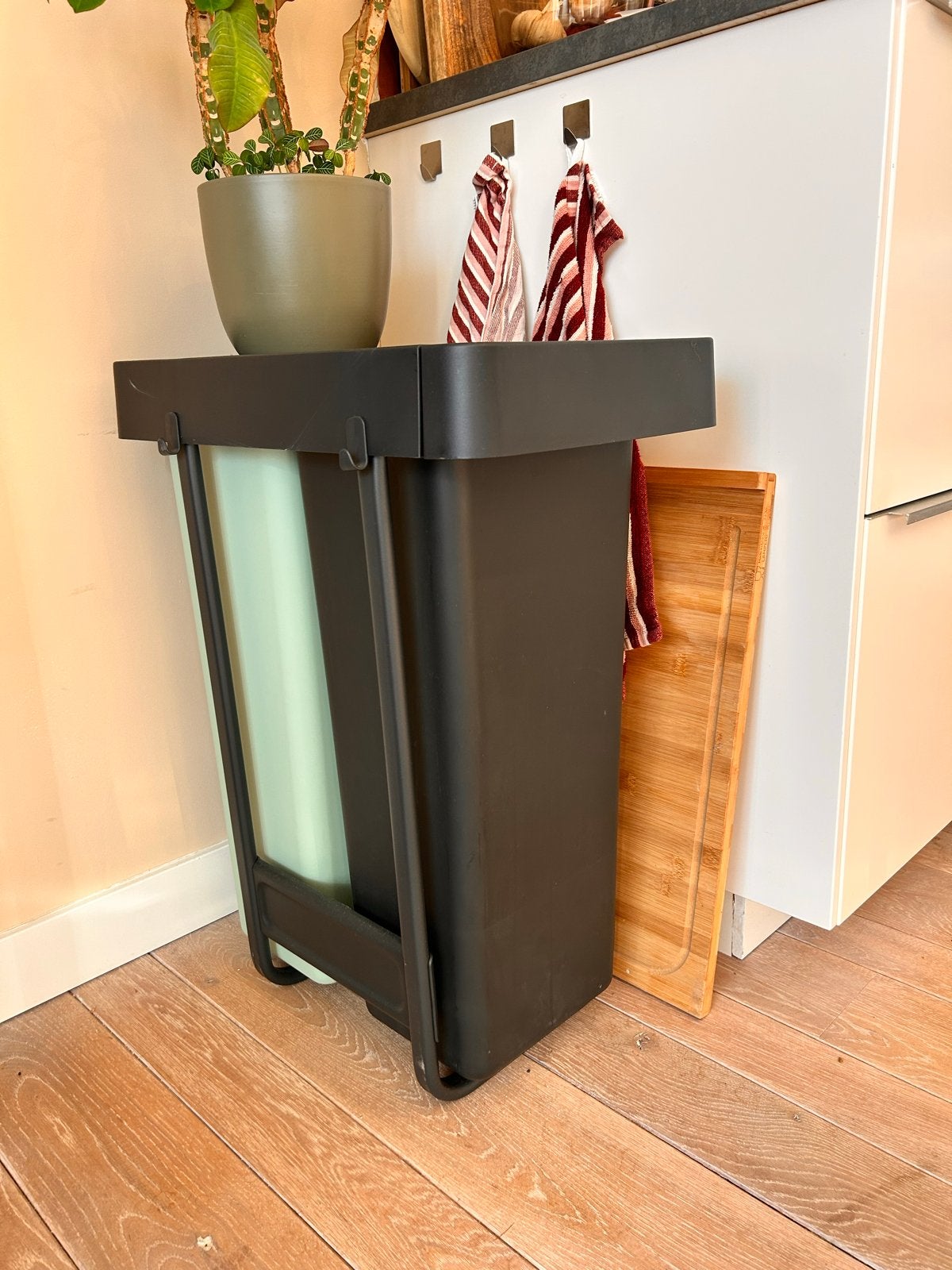 Brabantia Bo Touch Bin afvalemmer 2x30L inbouw, Ophalen, 40 liter of meer, Zo goed als nieuw, 75 – 100