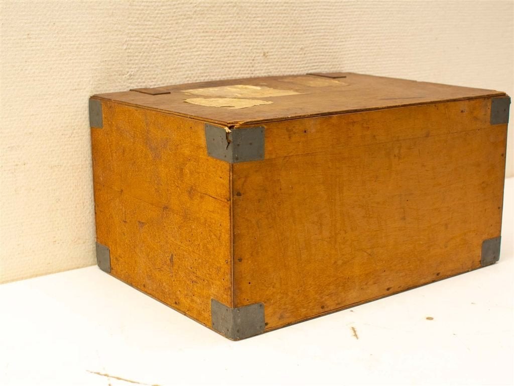 Houten kistje 37252, Huis en Inrichting, Woonaccessoires | Kisten, Ophalen of Verzenden, Gebruikt, Minder dan 50 cm, Minder dan 50 cm