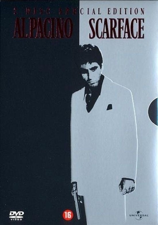 2x DVD SCARFACE DELUXE BOX AL PACINO MICHELLE PFEIFFER, Alle leeftijden, Verzenden, Zo goed als nieuw, Actiethriller