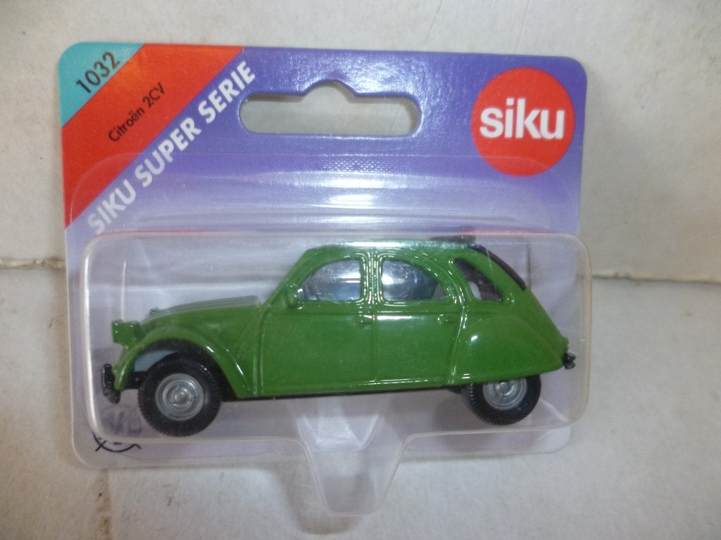 1032 Citroën 2CV Lelijke Eend groen in blister modelauto, Ophalen of Verzenden, Nieuw, Auto