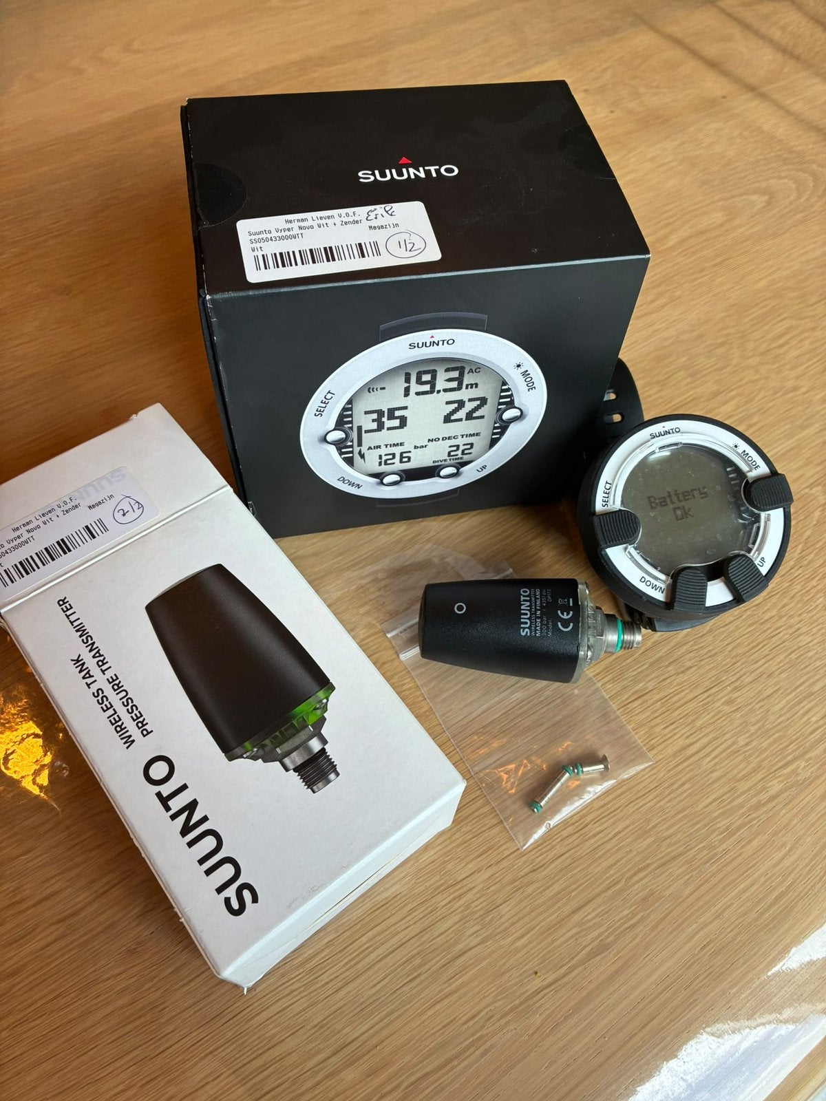 Suunto Vyper Novo met zender (zgan 16 uur gedoken), Ophalen, Zo goed als nieuw, Duikcomputer
