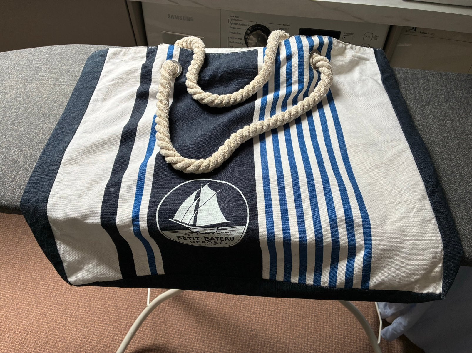 Strandtas Petit Bateau, Ophalen of Verzenden, Zo goed als nieuw, 30 cm of meer, Minder dan 35 cm
