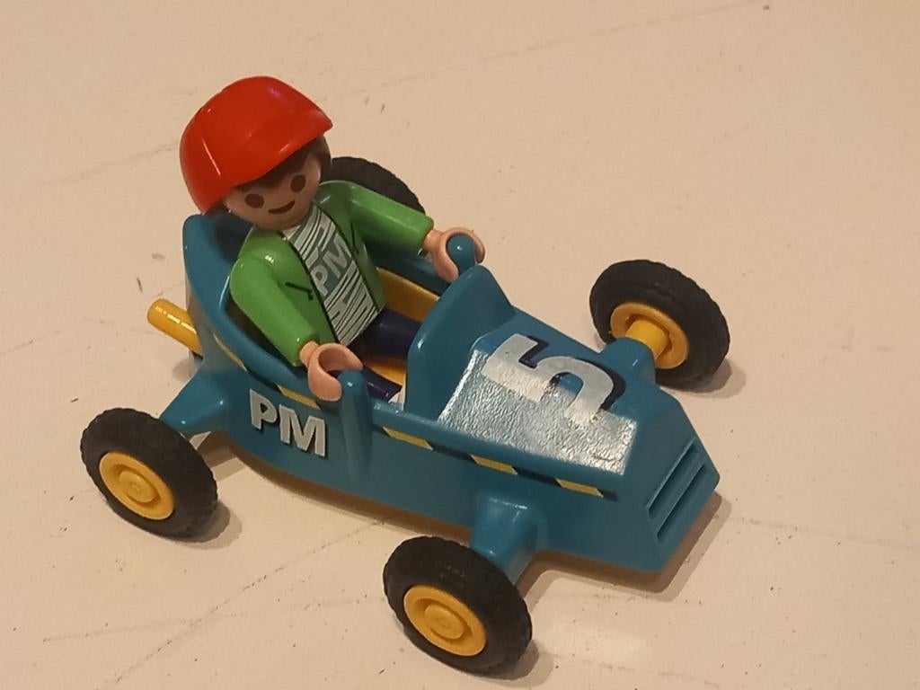 Playmobil raceauto met coureur, Kinderen en Baby's, Speelgoed | Playmobil, Ophalen of Verzenden, Gebruikt