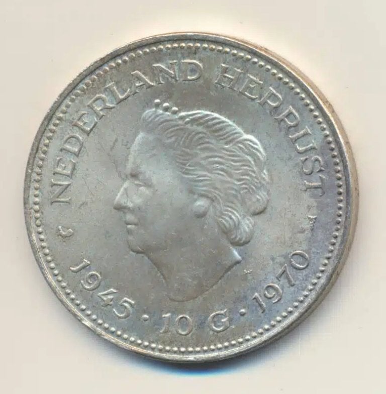Zilveren 10 gulden 1970 – 1973 Juliana (Willekeurig jaartal), Ophalen of Verzenden, Zilver