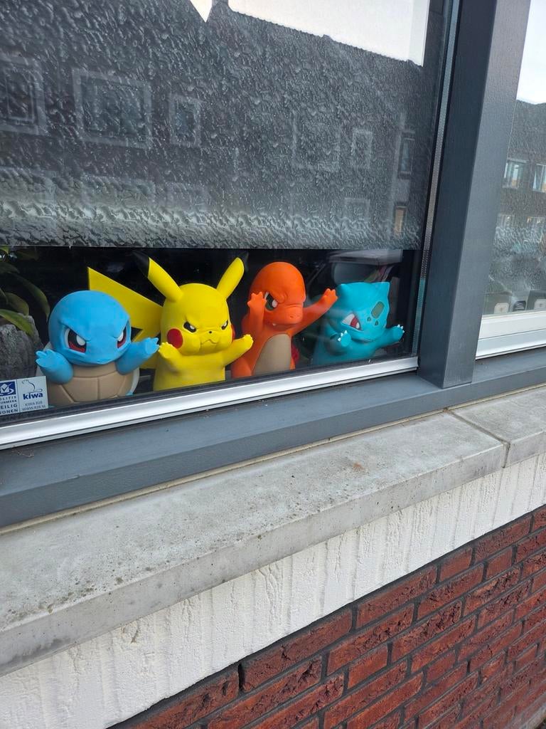 Pokemon 1st gen starters en Gengar raamkijkers, Verzamelen, Poppetjes en Figuurtjes, Ophalen of Verzenden