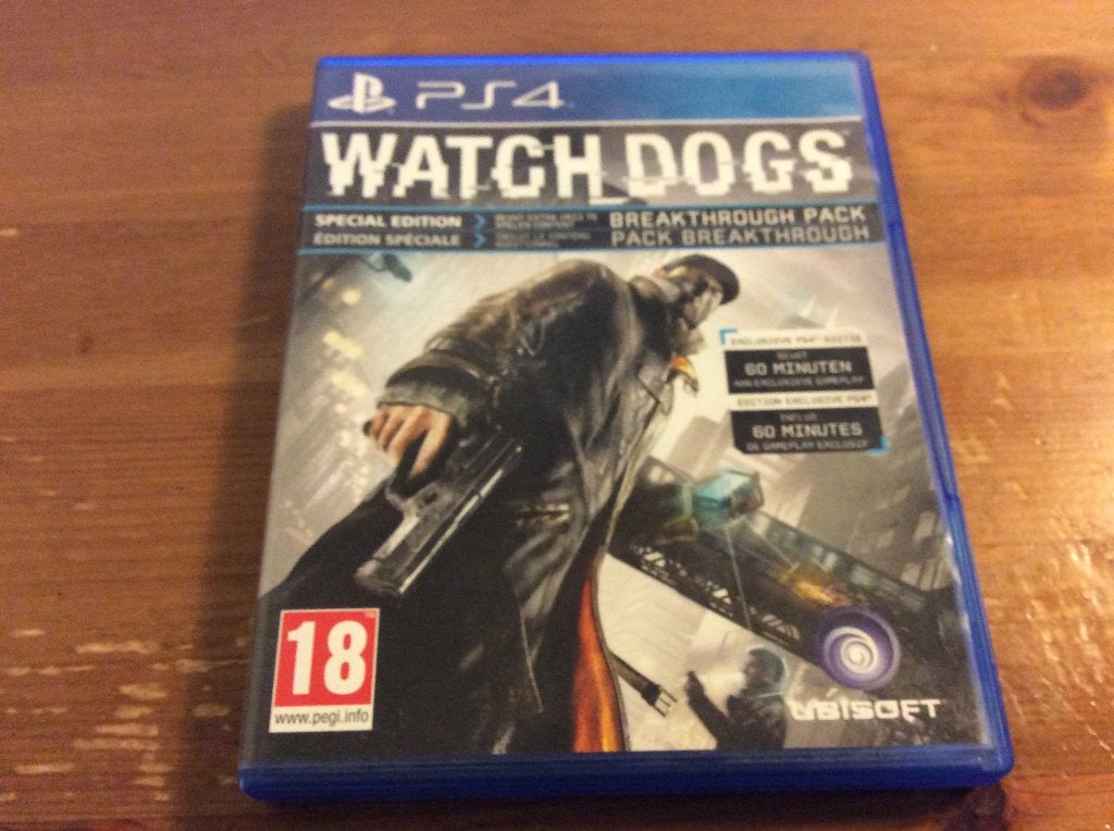 ps4 watch dogs special edition game, Avontuur en Actie, Gebruikt, Vanaf 18 jaar, 1 speler