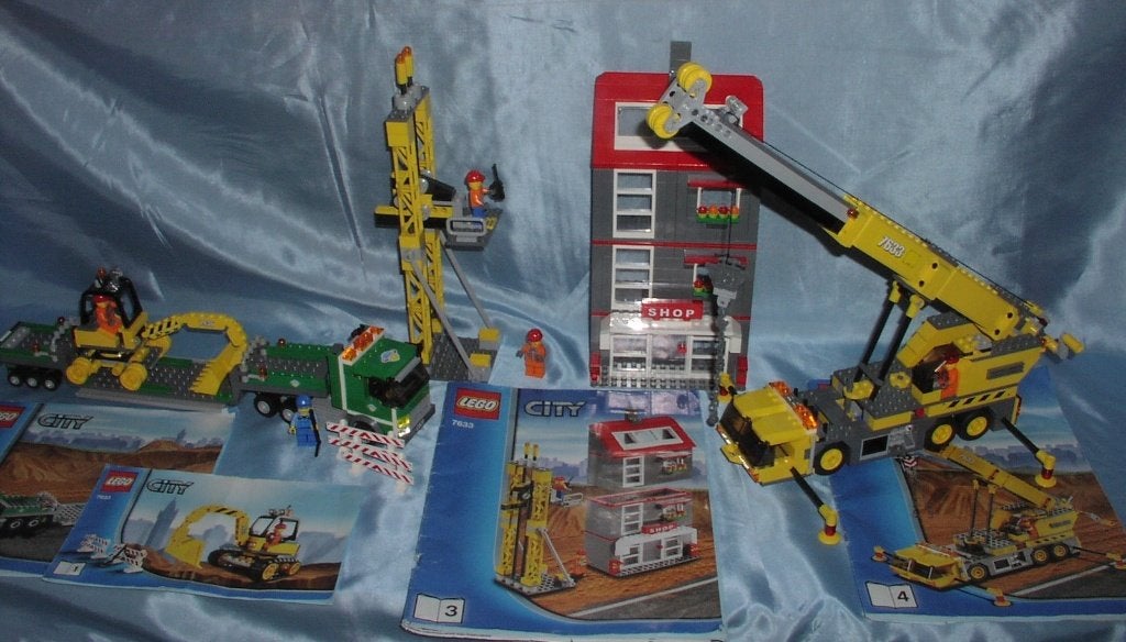 Lego City 7633 bouwplaats, Inclusief instructies, Lego, Ophalen of Verzenden, Complete set