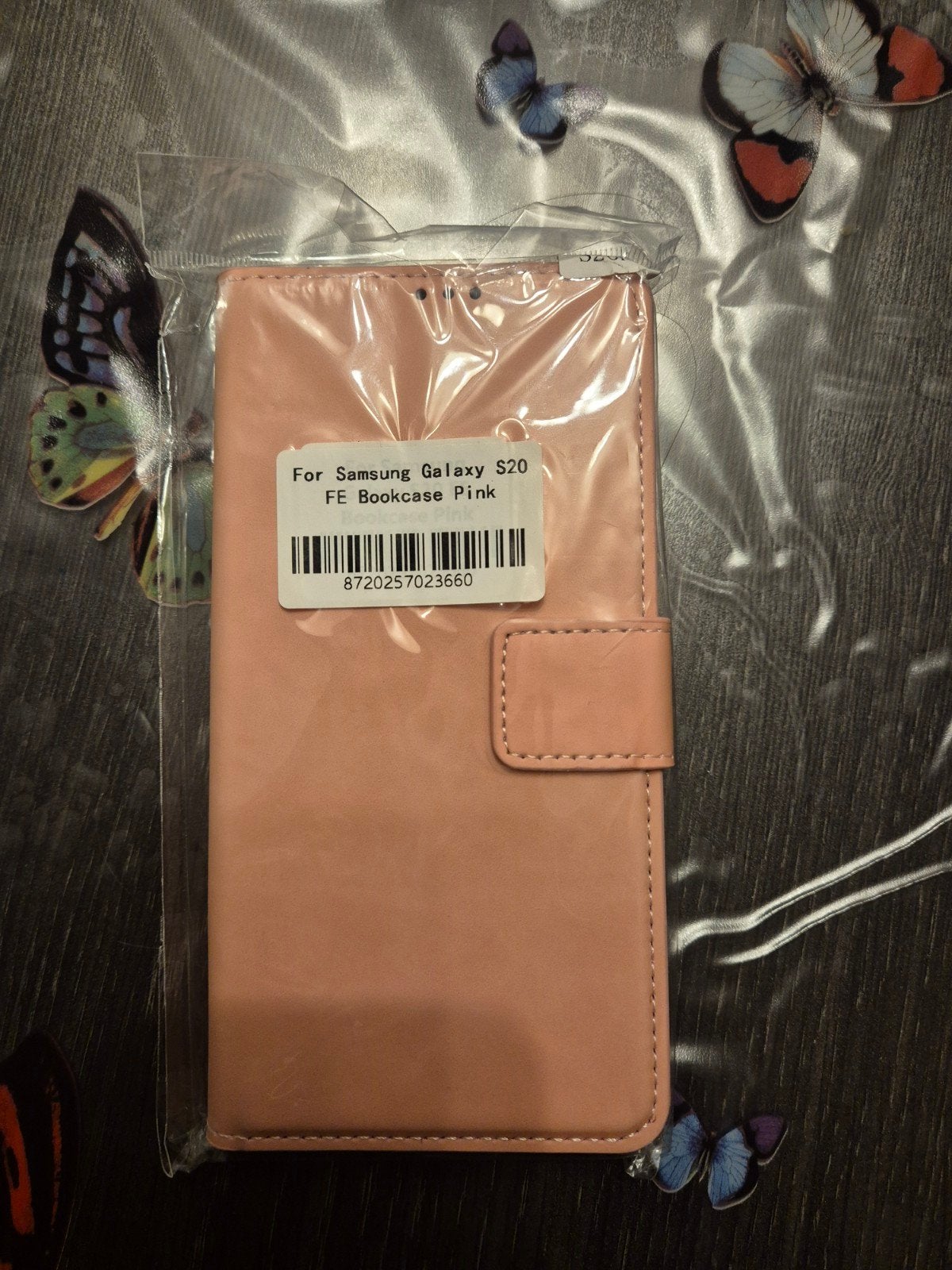 Roze Bookcase voor Samsung Galaxy S20 FE, Ophalen of Verzenden, Nieuw, Overige modellen, Hoesje of Tasje