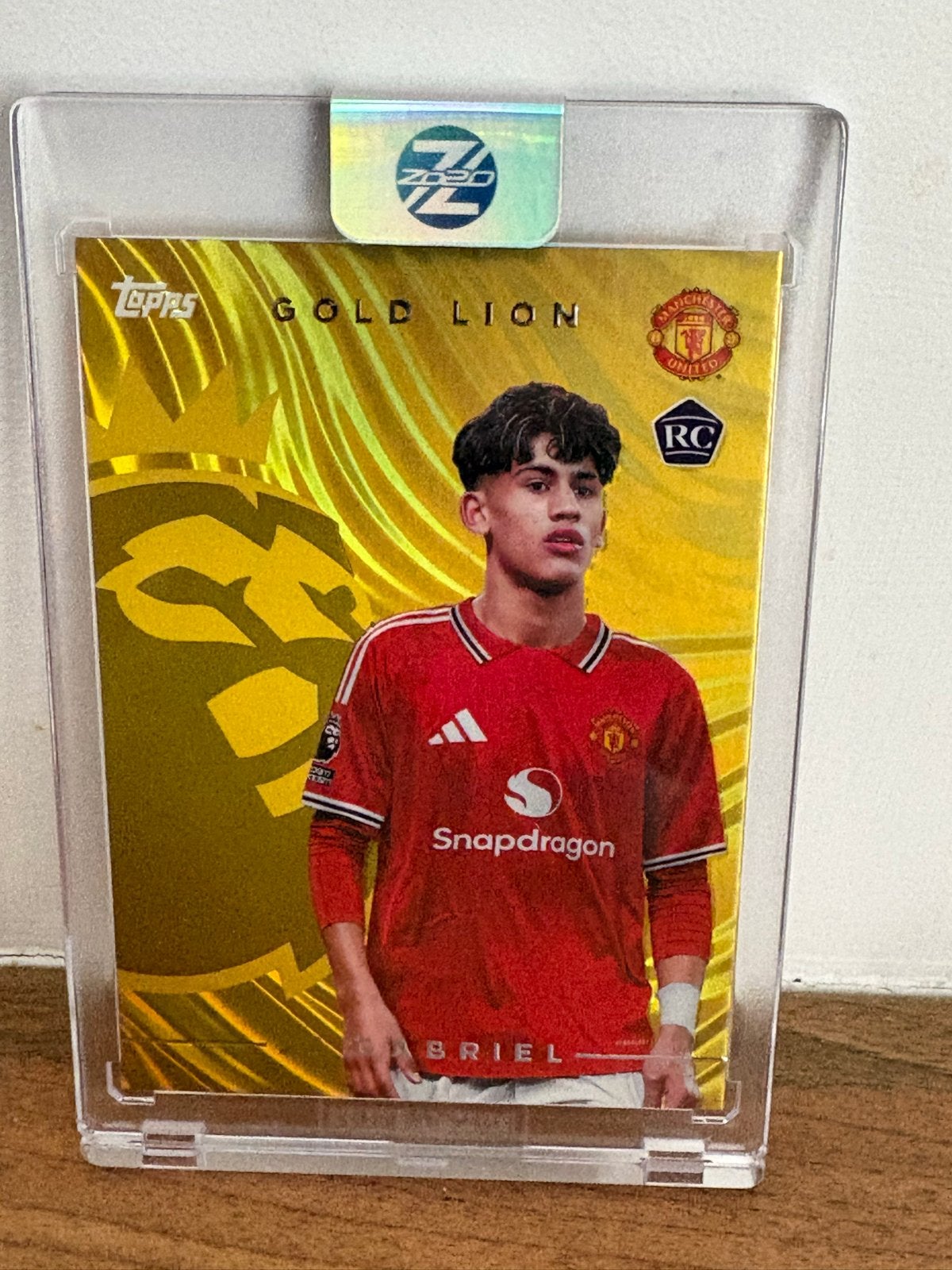 Topps Gold Lion JJ Gabriel Manchester United Spelerskaart, Ophalen of Verzenden, Zo goed als nieuw, Buitenlandse clubs, Spelerskaart
