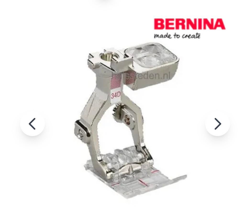 Bernina Terugtransportvoet met transparante zool 34D, Ophalen of Verzenden, Nieuw, Toebehoren, Bernina