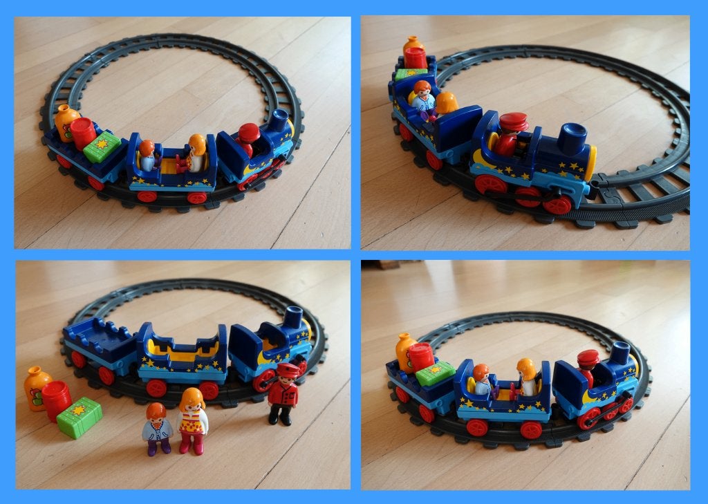 Play Mobil   Sterren trein met passagiers, Ophalen of Verzenden, Zo goed als nieuw, Complete set, Overige typen