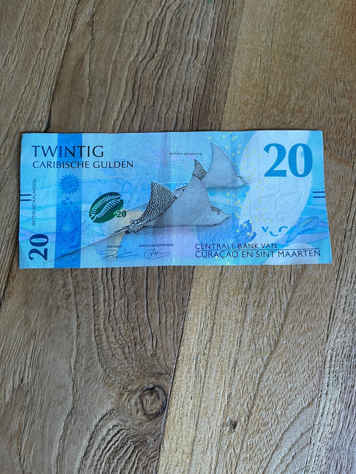 20 Caribische Gulden Curacao - Sint Maarten, Ophalen of Verzenden, 10 gulden