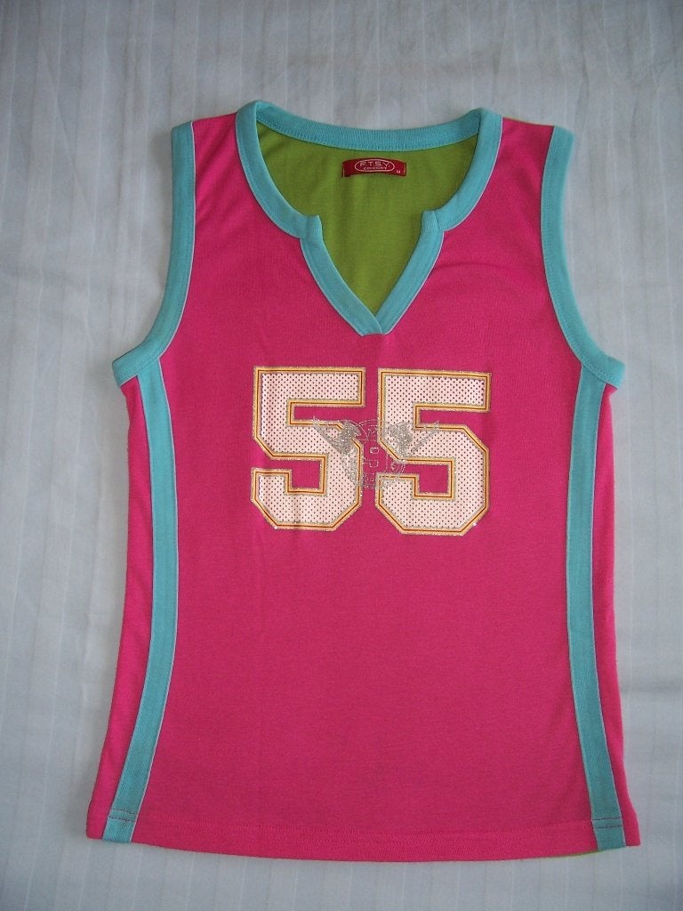 Leuke top merk FTSY maat m = maat 140 groen/roze, F.t.s.y, Meisje, Ophalen of Verzenden, Zo goed als nieuw