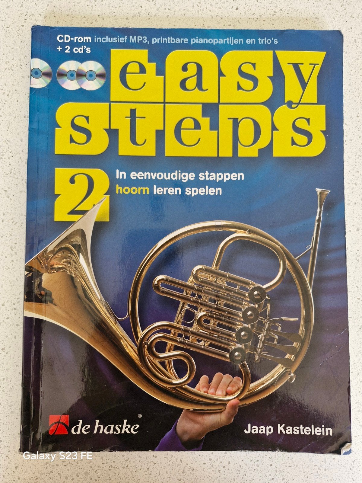 Easy Steps 2 Hoorn lesboek met CD's, Ophalen of Verzenden, Gebruikt, Koperblazer