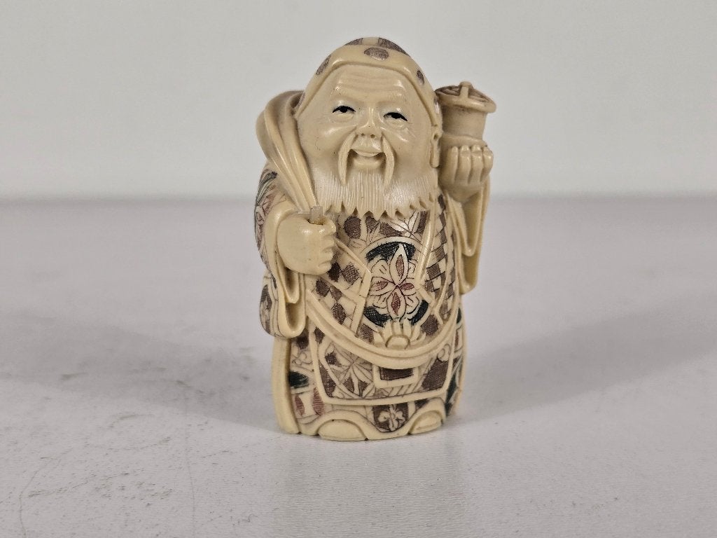 Okimono Shichifukujin, composiethars Japan 2e helft 20e eeuw, Antiek en Kunst, Ophalen of Verzenden