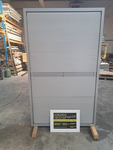 roldeurkast 120x200 cm met 3 verstelbare legplanken, kast, Huis en Inrichting, Ophalen, Gebruikt, 100 tot 150 cm, 150 tot 200 cm
