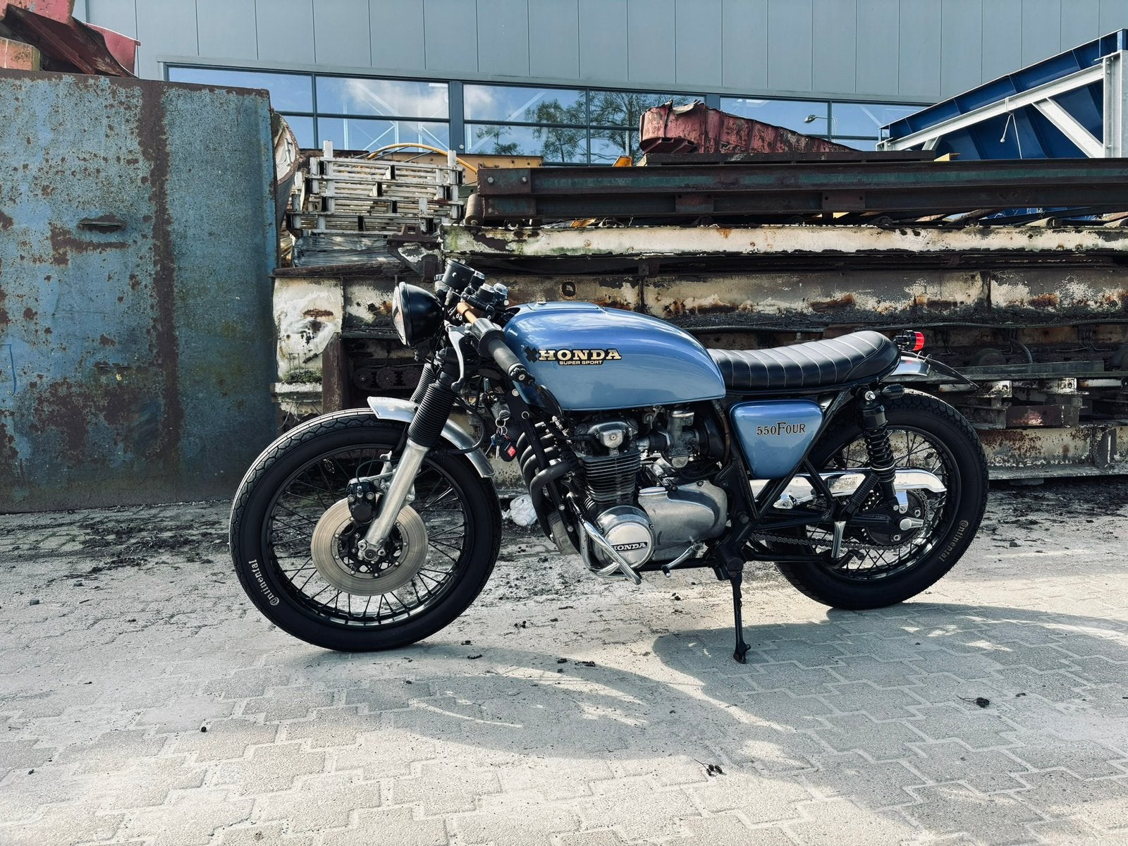 Unieke Honda CB550 1976 - caferacer - wegenbelastingvrij, Motoren, 4 cilinders, Motorrijbewijs A, Gebruikt, Particulier