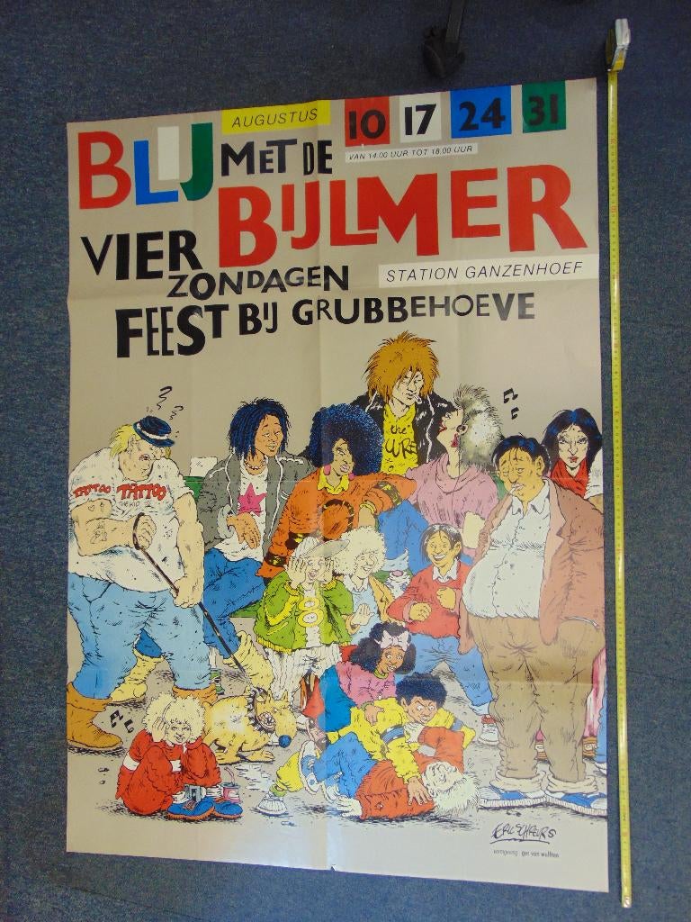 24 posters van striptekenaars; jaren '90?, Complete serie of reeks, Ophalen of Verzenden, Gelezen