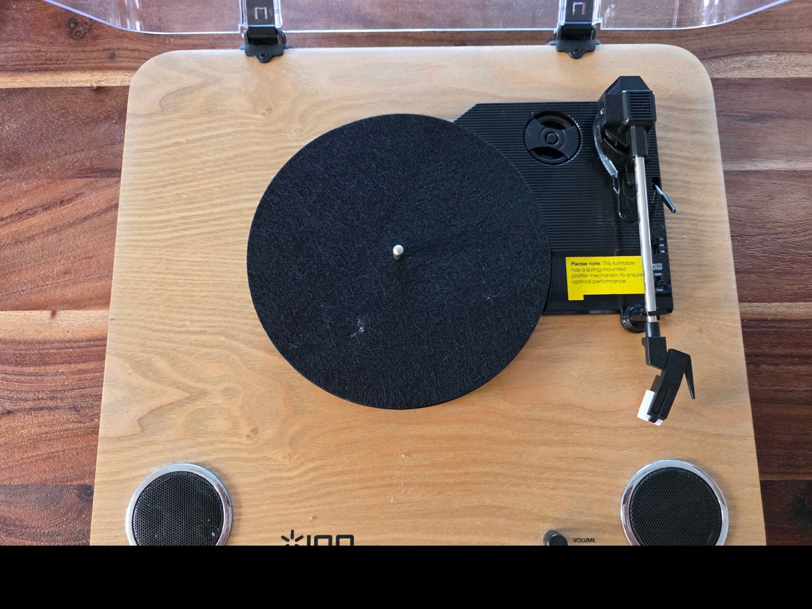 ION Max LP Platenspeler met USB en ingebouwde speakers, Zo goed als nieuw, USB-aansluiting, Platenspeler, Ophalen
