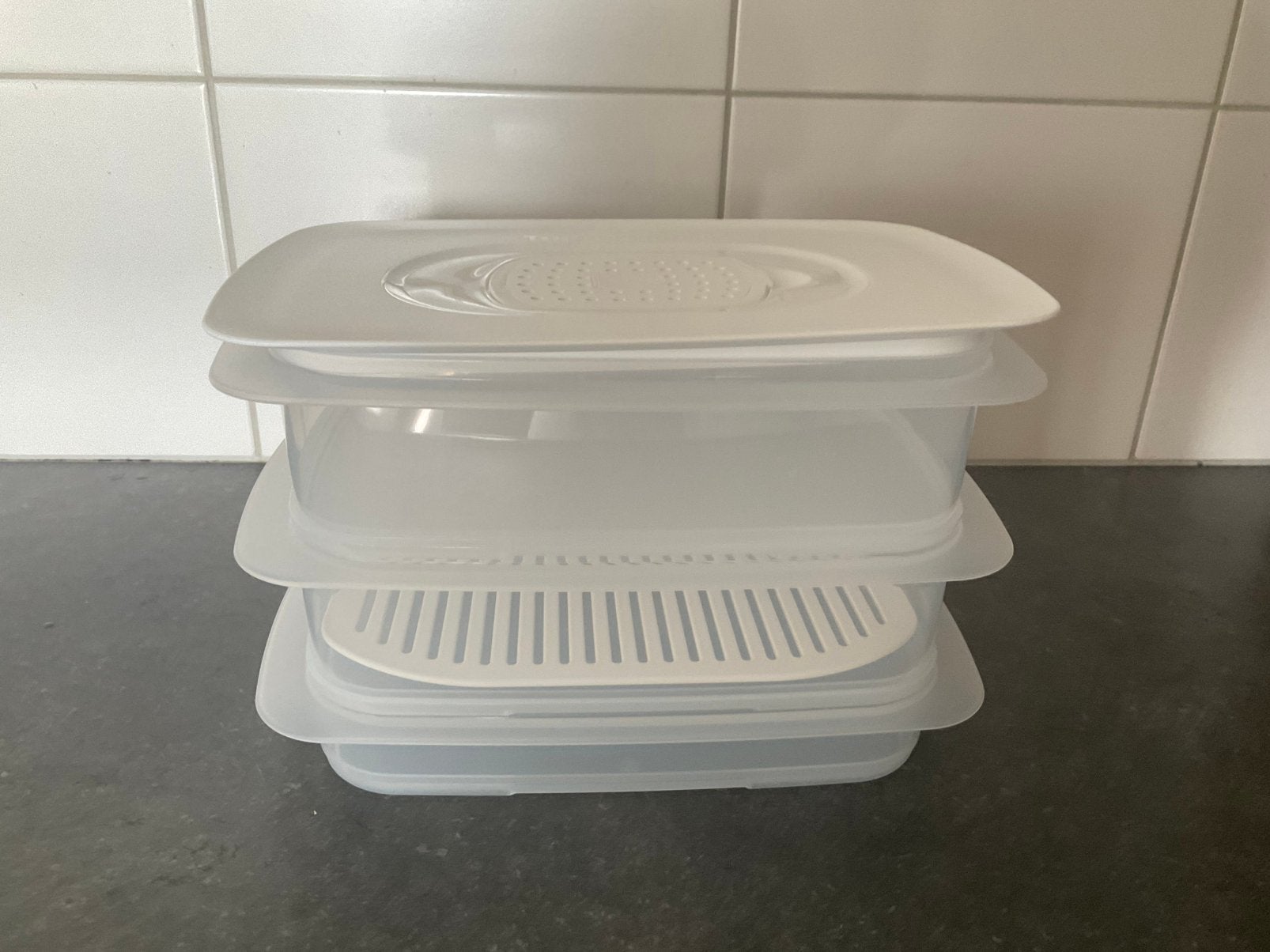 Tupperware vleeswarenschaal 5-delig, Ophalen of Verzenden, Nieuw