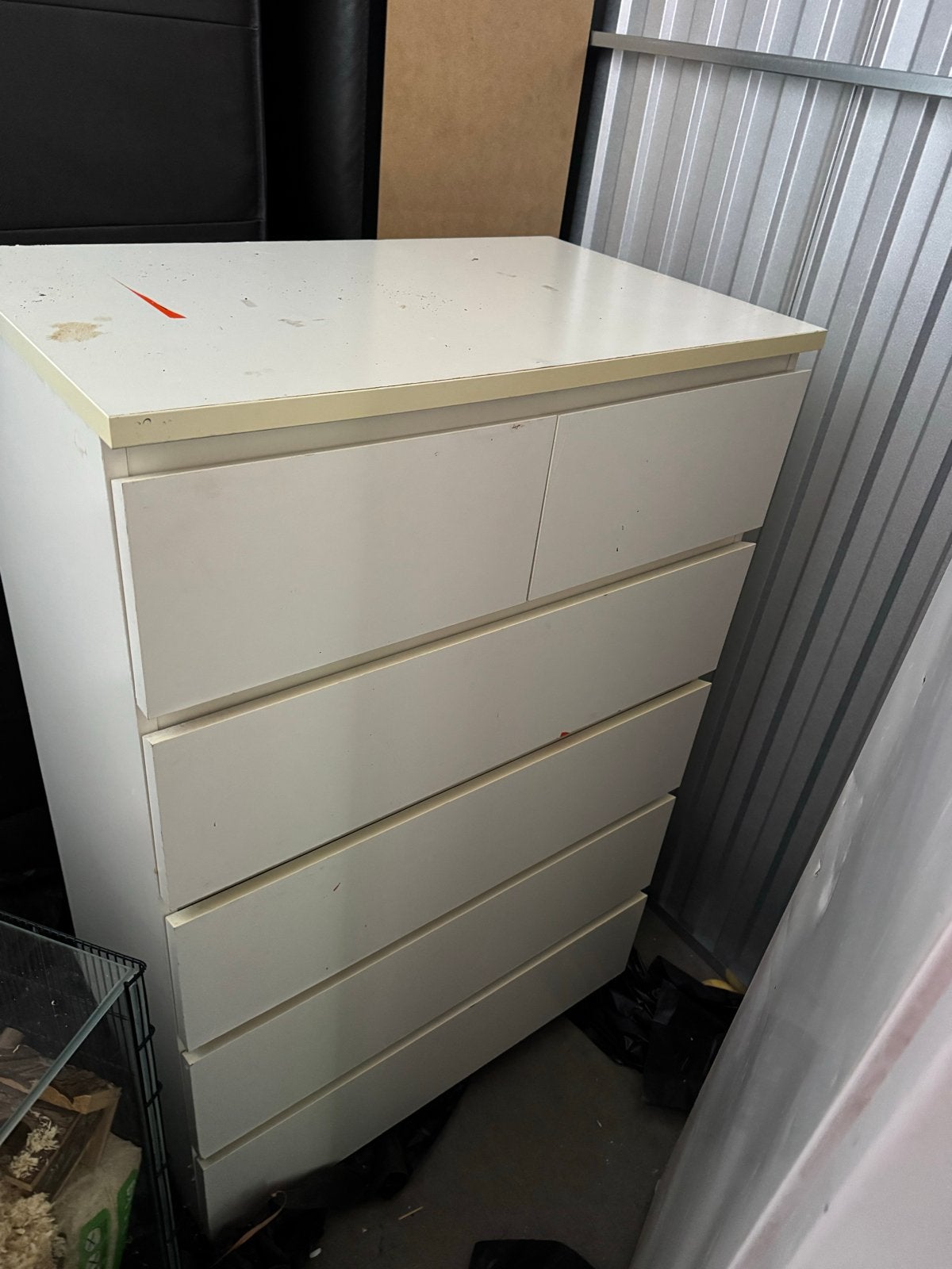 Witte IKEA kast met laden, Overige materialen, Gebruikt, 5 laden of meer, 100 tot 150 cm