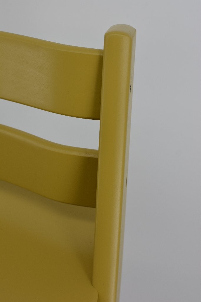 Stokke Tripp Trapp Oker Geel – Refurbished Tripp Trapp, Ophalen of Verzenden, Zo goed als nieuw, Meegroeistoel, Aanschuifbaar