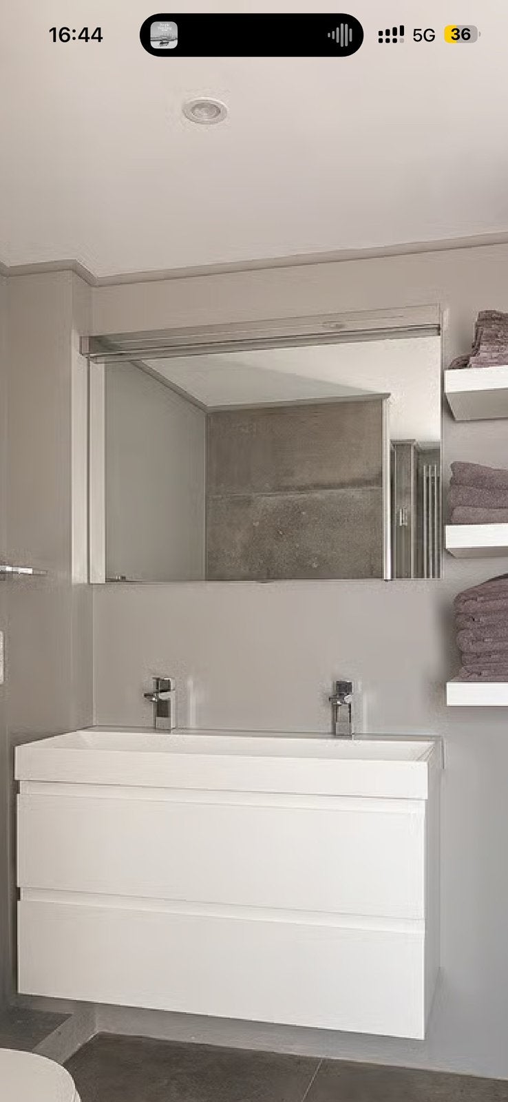 Badkamer spiegel, Ophalen, Overige typen, 50 tot 100 cm, Zo goed als nieuw