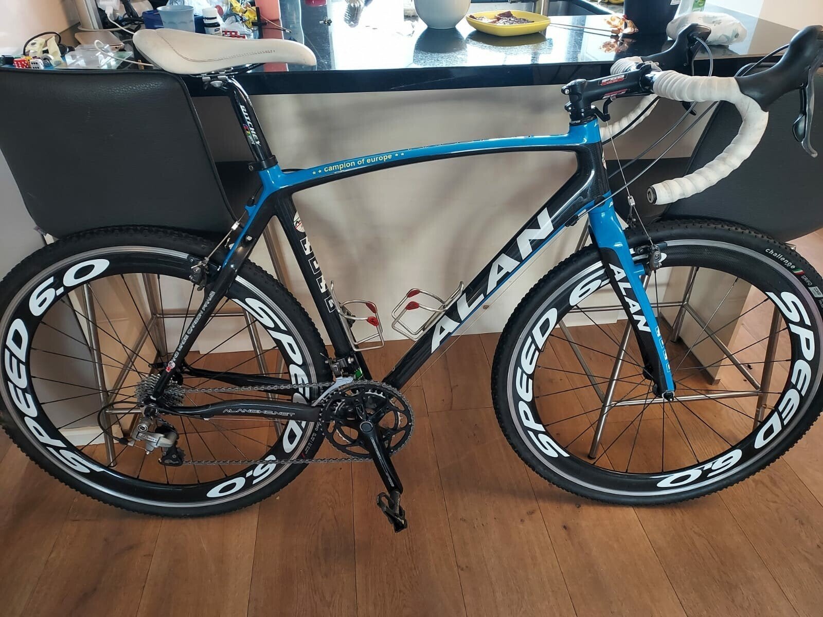 ALAN Cyclocrossfiets - Carbon, Speed 6.0 wielen, 28 inch, Gebruikt, Carbon, Meer dan 20 versnellingen