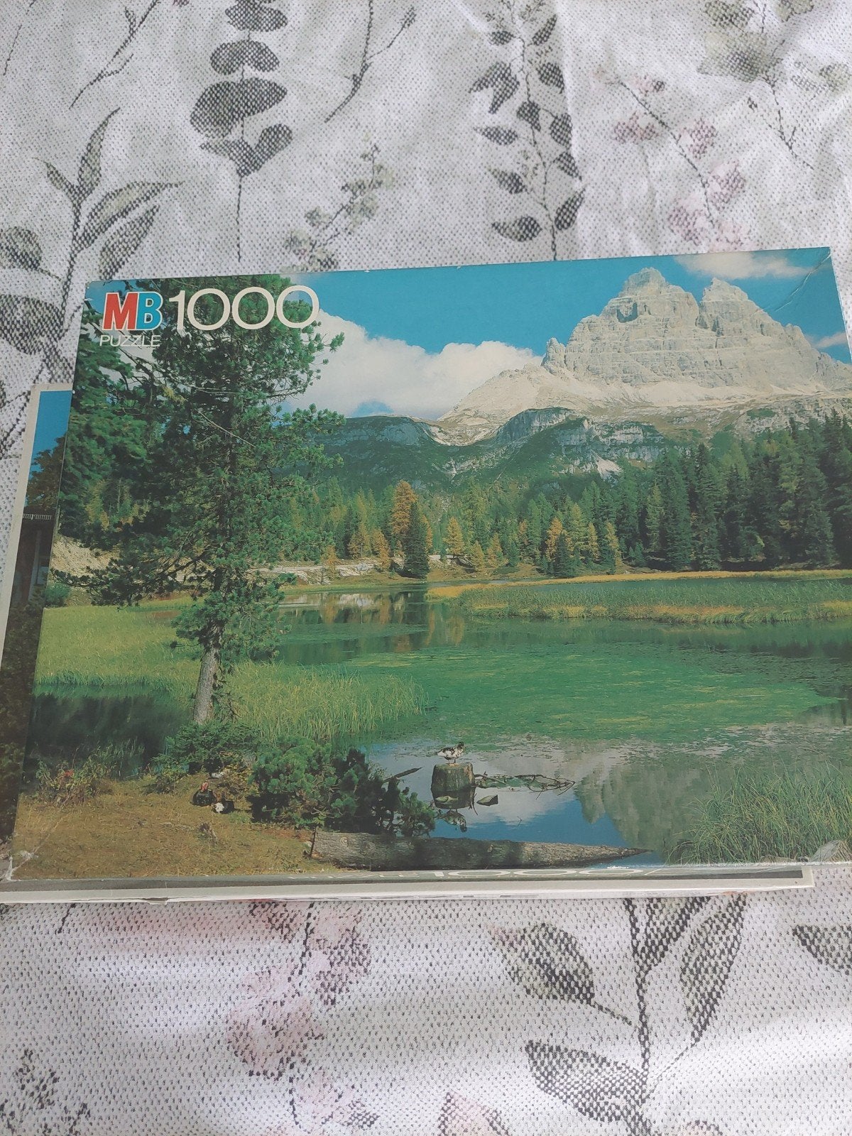 MB Bigben Puzzel 1000 stukjes - Bergmeer, Hobby en Vrije tijd, Denksport en Puzzels, Ophalen, 500 t/m 1500 stukjes, Gebruikt, Legpuzzel