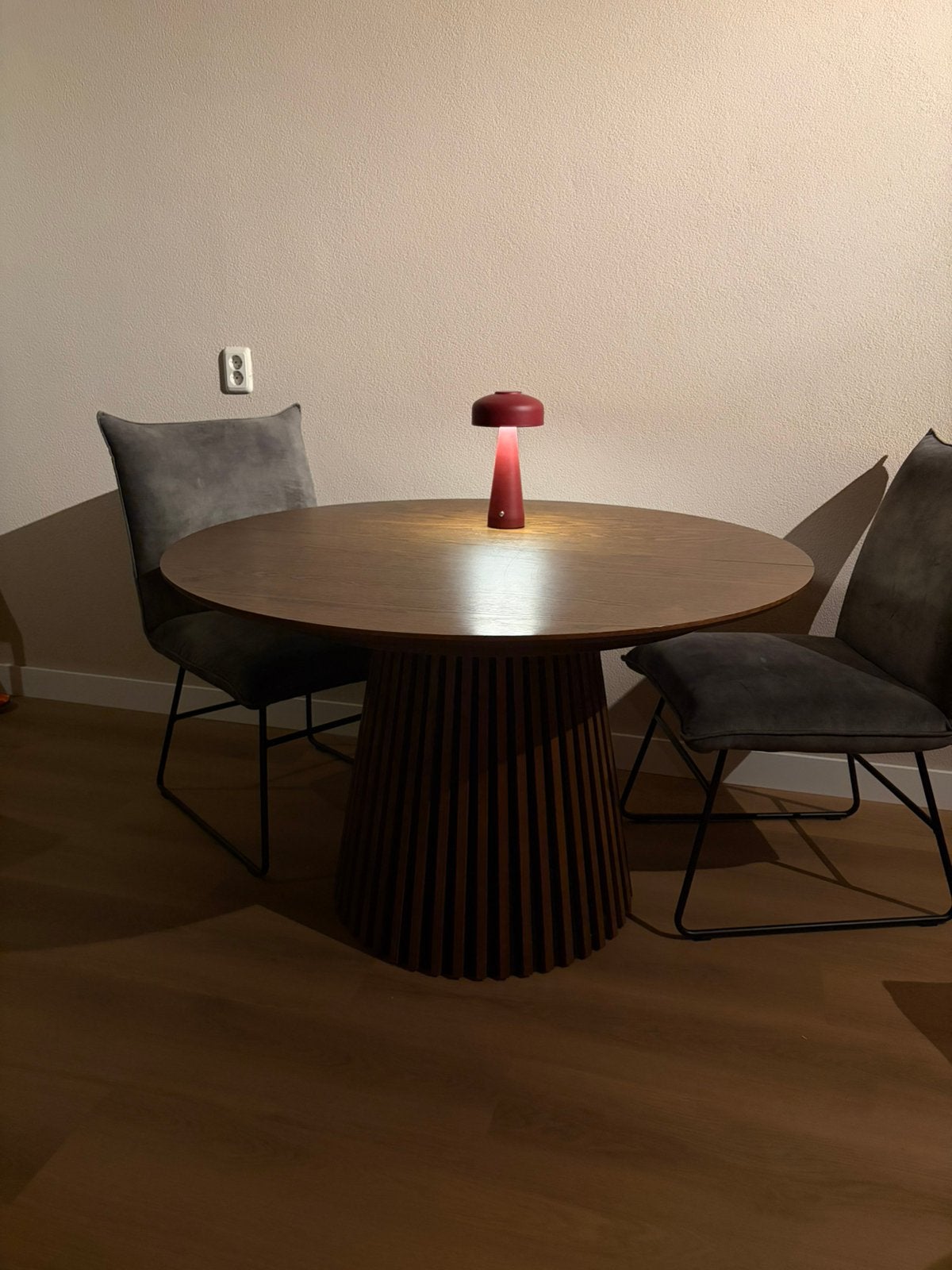 Uitschuifbare eettafel rond/ovaal (120-200 cm), Huis en Inrichting, Ophalen, Gebruikt, 100 tot 150 cm, Rond