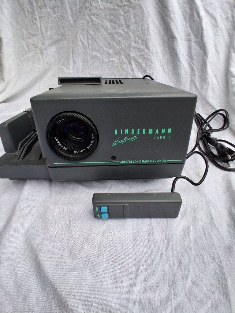 Kindermann Diafocus 1500 E diaprojector, Ophalen of Verzenden, Gebruikt