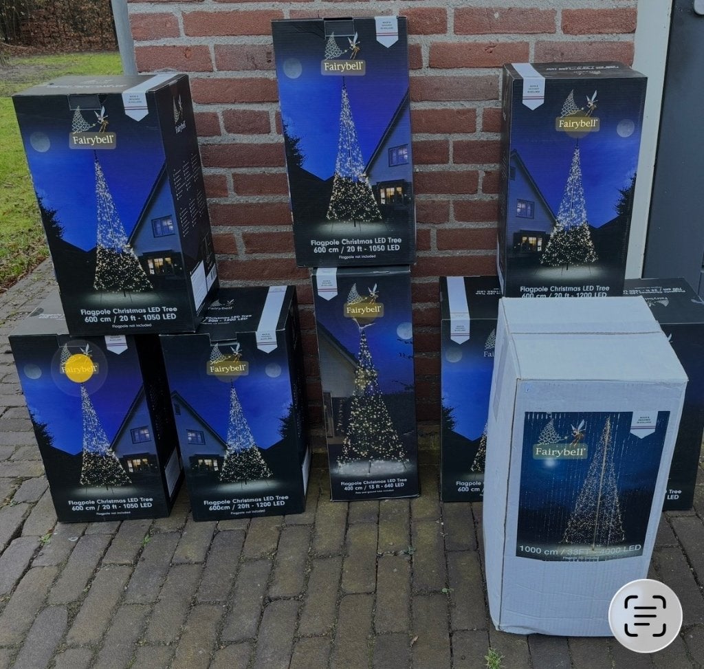 Fairybell mastverlichting 4 tot 10 meter. Opruiming !!!!, Ophalen of Verzenden, Nieuw