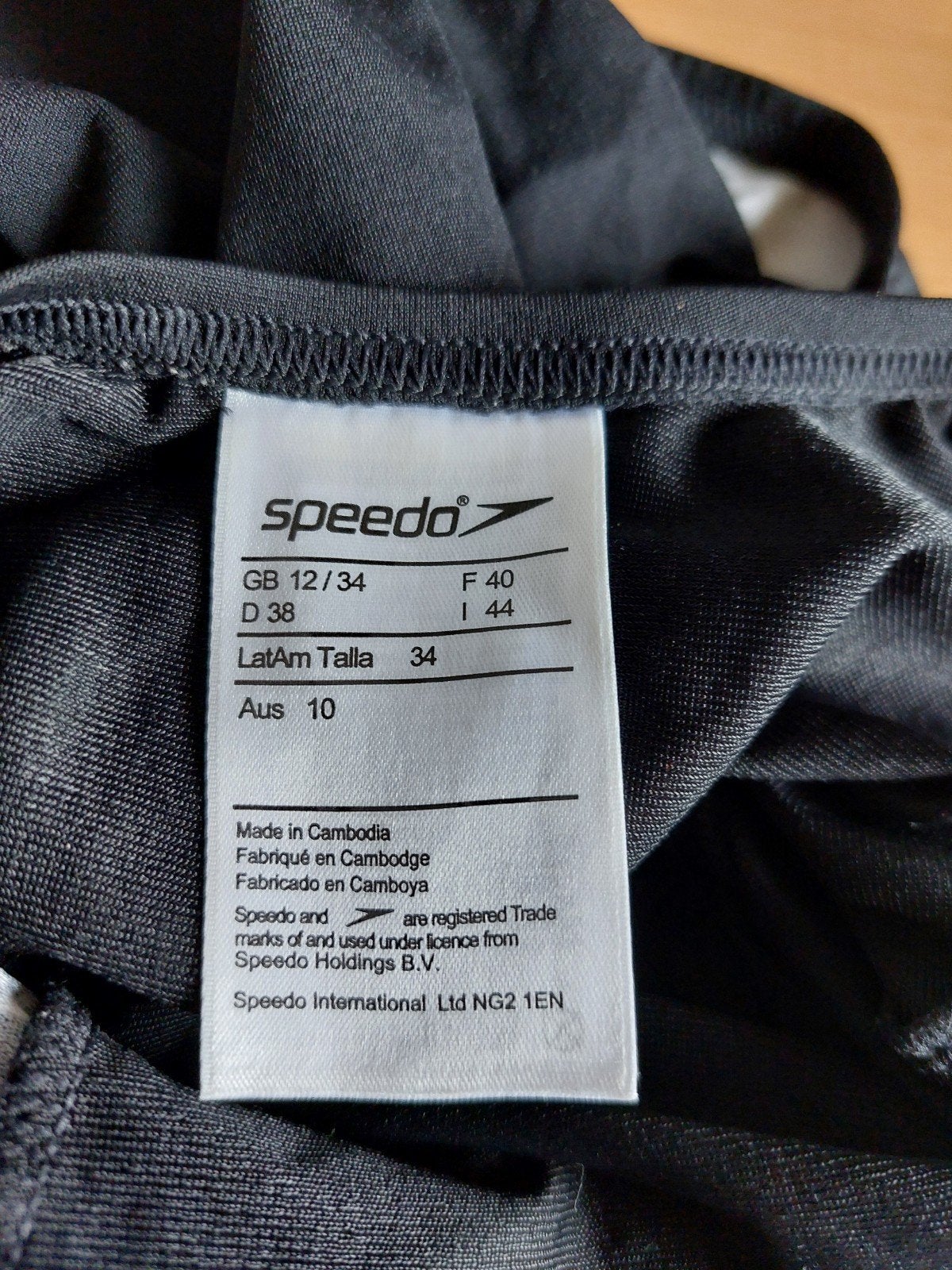 Speedo zwempak zwart met wit patroon, Zwart, Badpak, Zo goed als nieuw, Speedo