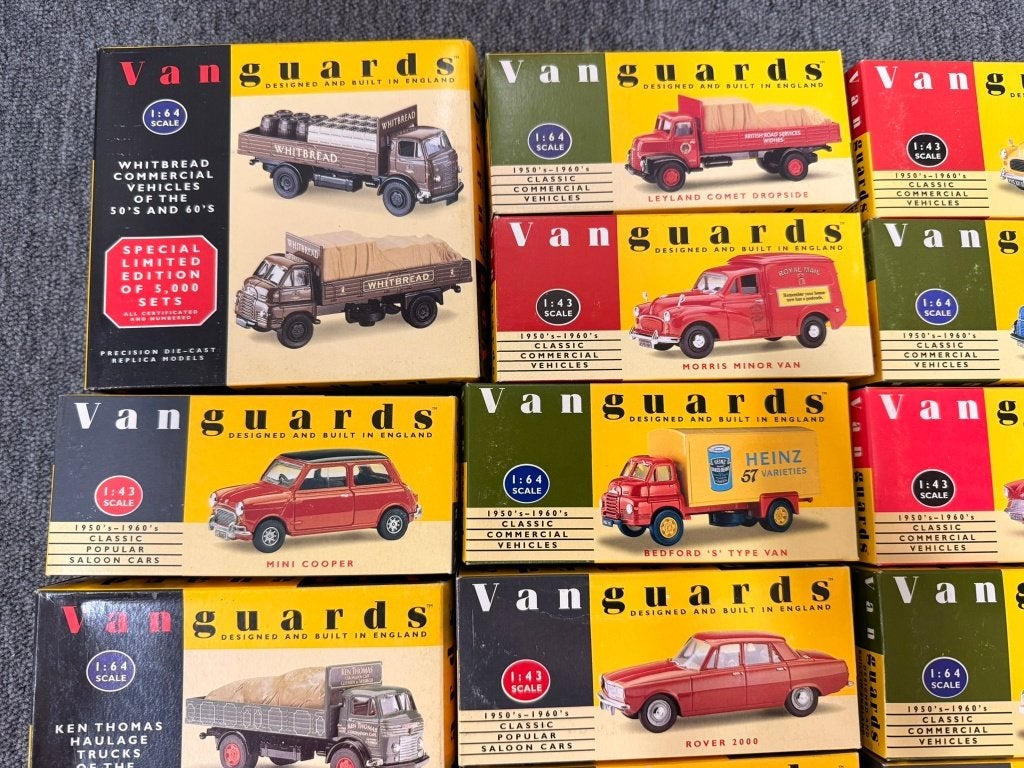 33x Vanguards Mini VW Rover Austin Truck 1:43 + 1:64 etc, Gebruikt, Auto, 8124AD Wesepe, Info@dinkytoysinkoop.nl