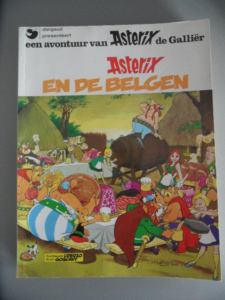 Asterix en de Belgen. 1980, Eén stripboek, Ophalen of Verzenden, Gelezen