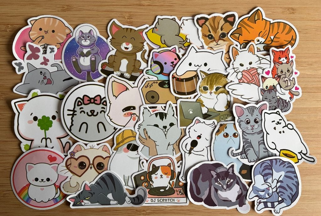 Katten stickers, Verzenden, Nieuw, Meerdere stickers